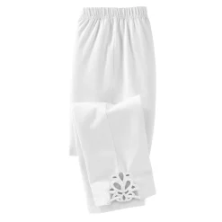 3/4 macramé legging, elastische tailleband