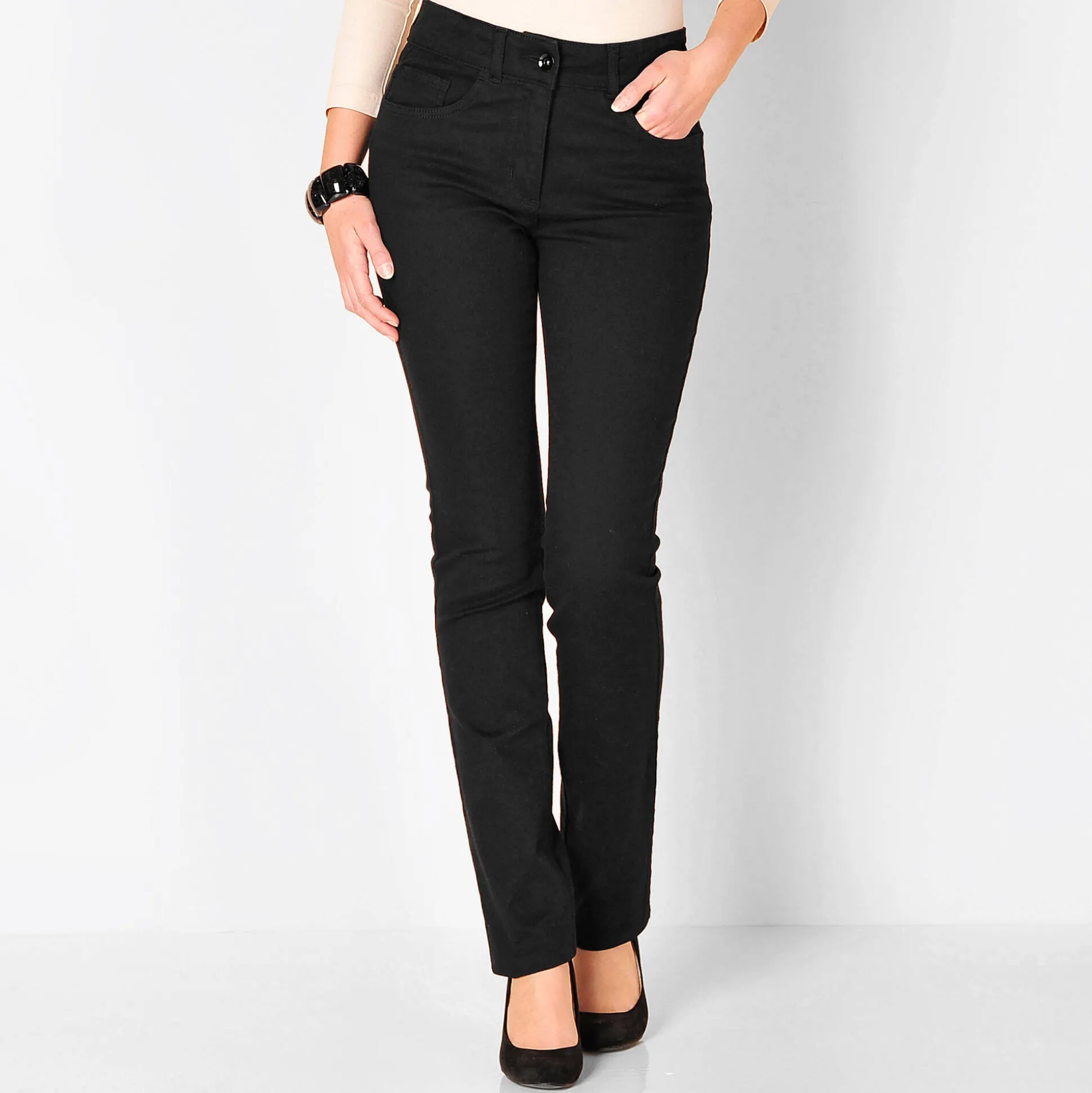 Afslankende broek, binnenpijplengte 78 cm
