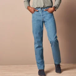 Authentieke jeans in recht model - binnenpijplengte 82 cm