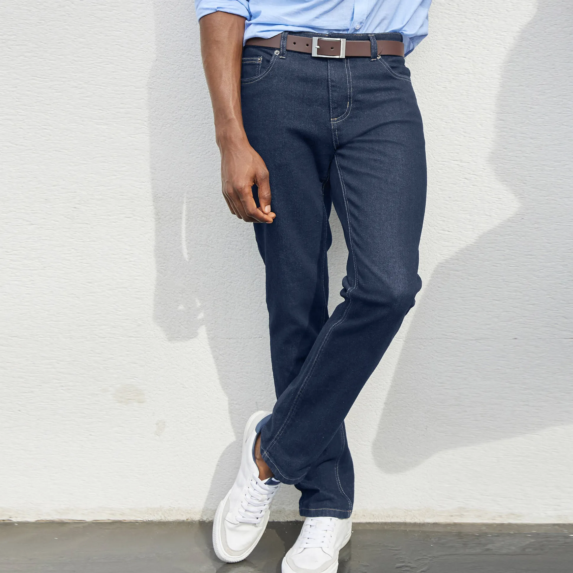 Authentieke jeans in recht model - binnenpijplengte 82 cm