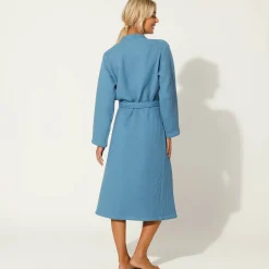 Badjas, unisex volwassenen, honingraattricot 230 g/m2