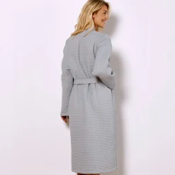 Badjas, unisex volwassenen, honingraattricot 230 g/m2