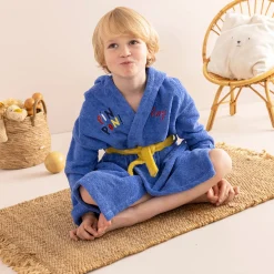 Badjas voor kinderen, personaliseerbaar, Pin-pon, met kap