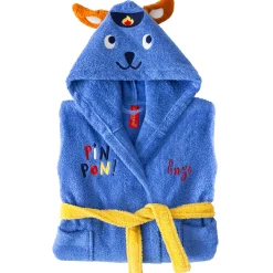 Badjas voor kinderen, personaliseerbaar, Pin-pon, met kap