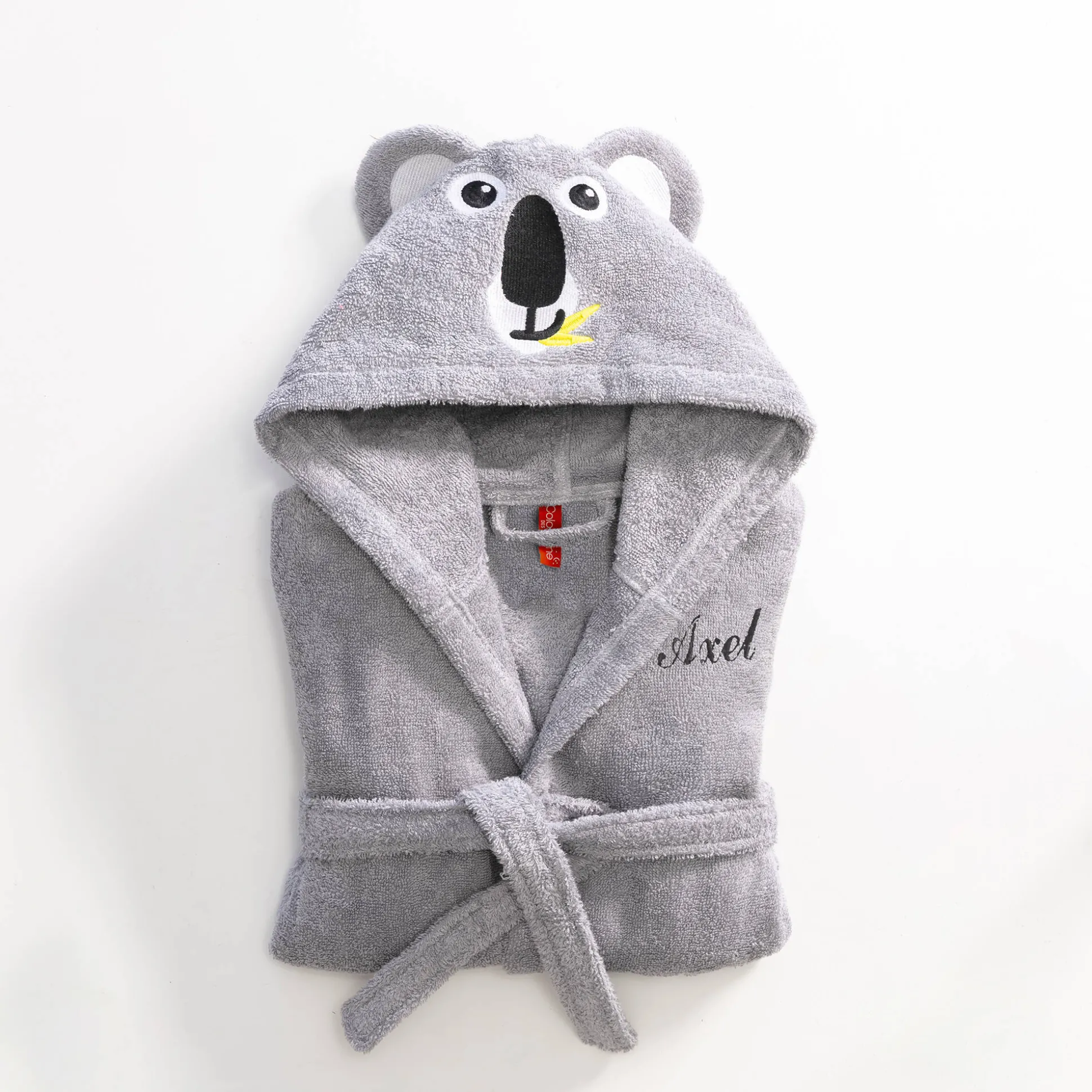 Badjas voor kinderen, personaliseerbaar, koala met kap