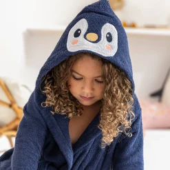 Badjas voor kinderen, Pinguïn met kap