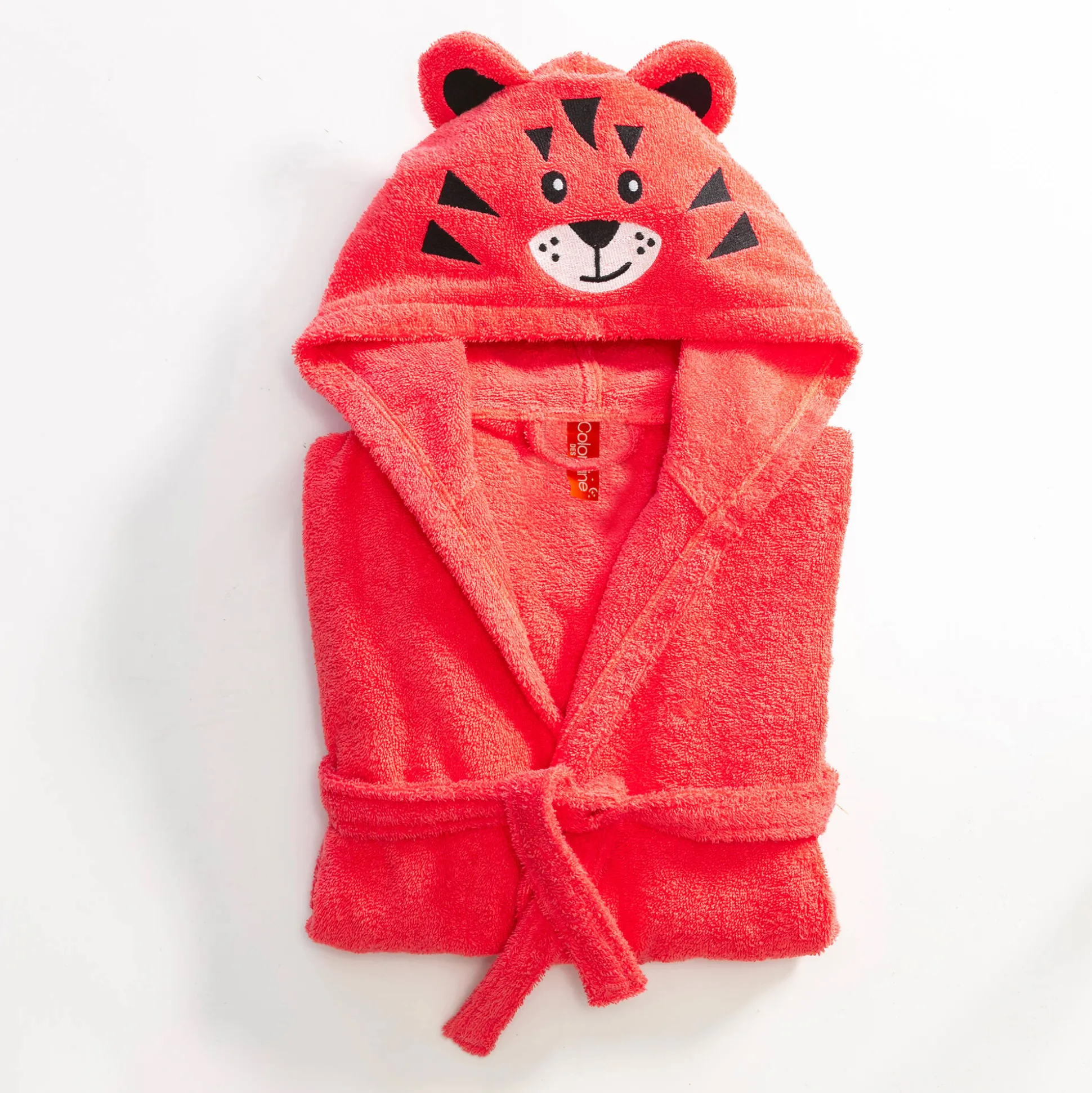 Badjas voor kinderen, tijger, katoenen badstof - 340 g/m2