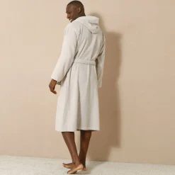 Badjas voor volwassenen, unisex, kraag met 'snel droog' kap