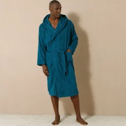 Badjas voor volwassenen, unisex, kraag met 'snel droog' kap