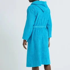 Badjas voor volwassenen, unisex, lusjesbadstof, personaliseerbaar
