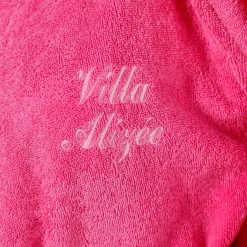 Badjas voor volwassenen, unisex, lusjesbadstof, personaliseerbaar