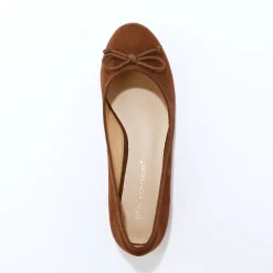 Ballerines plates microfibre