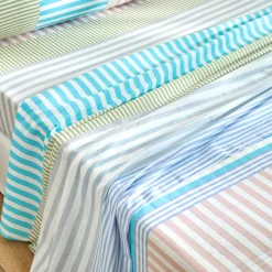 Bedlinnen Ada in katoen met strepenprint