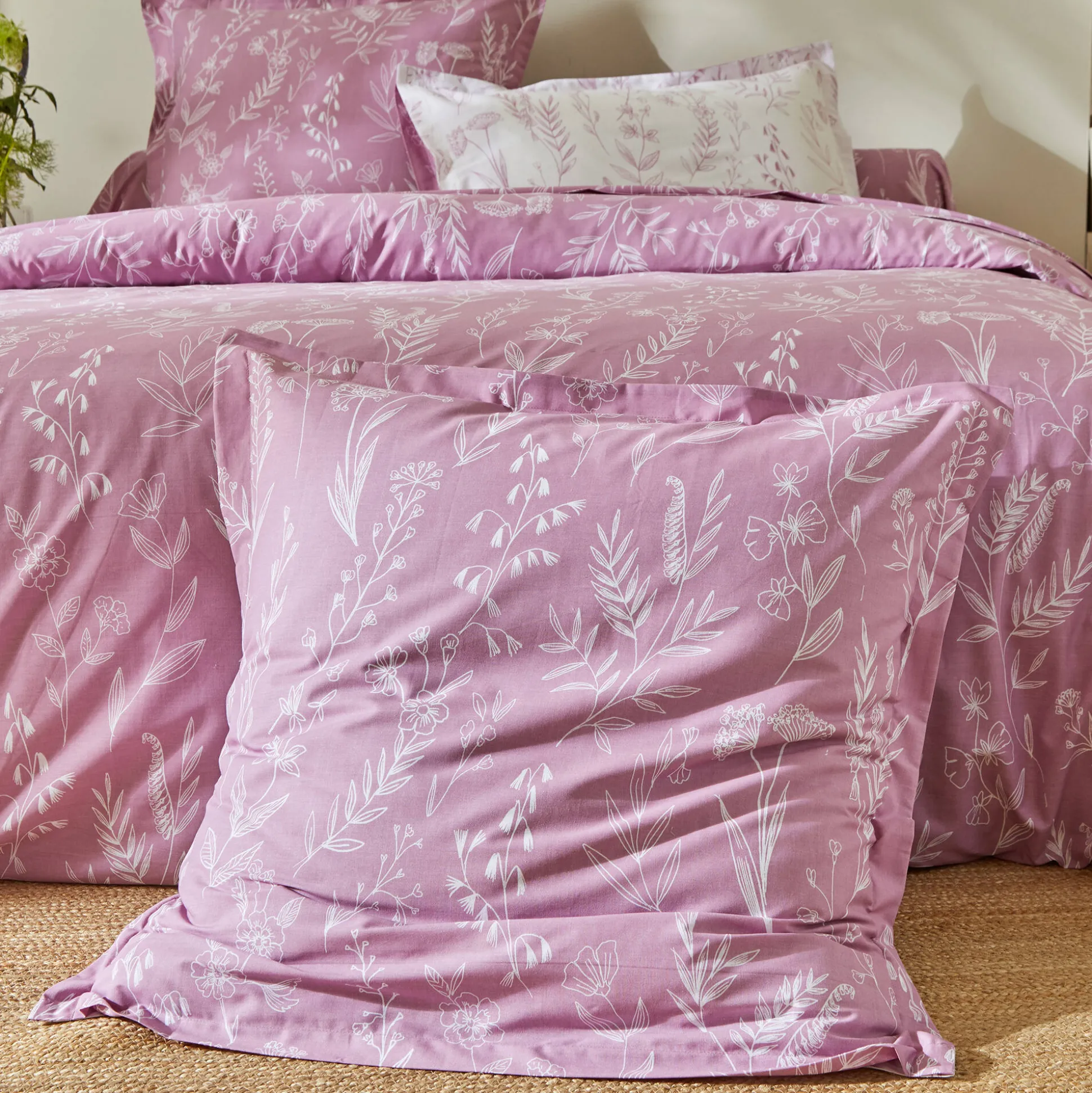 Bedlinnen Alessia in katoen met bloemenprint
