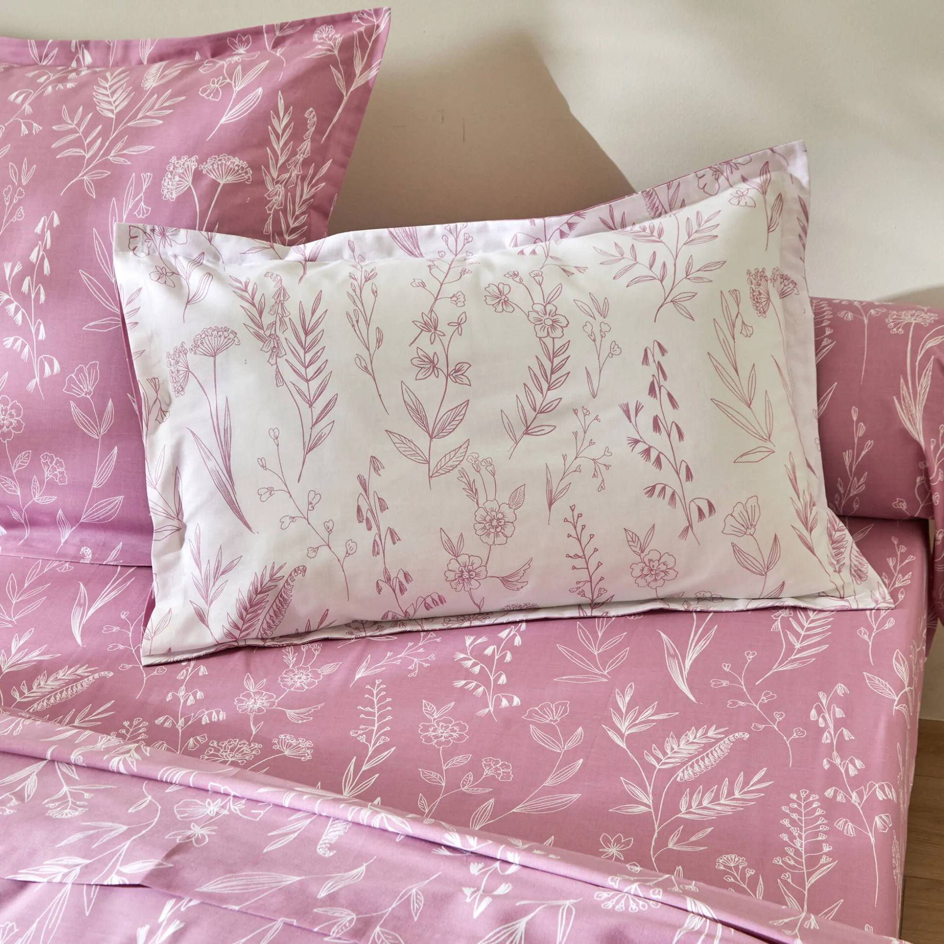 Bedlinnen Alessia in katoen met bloemenprint
