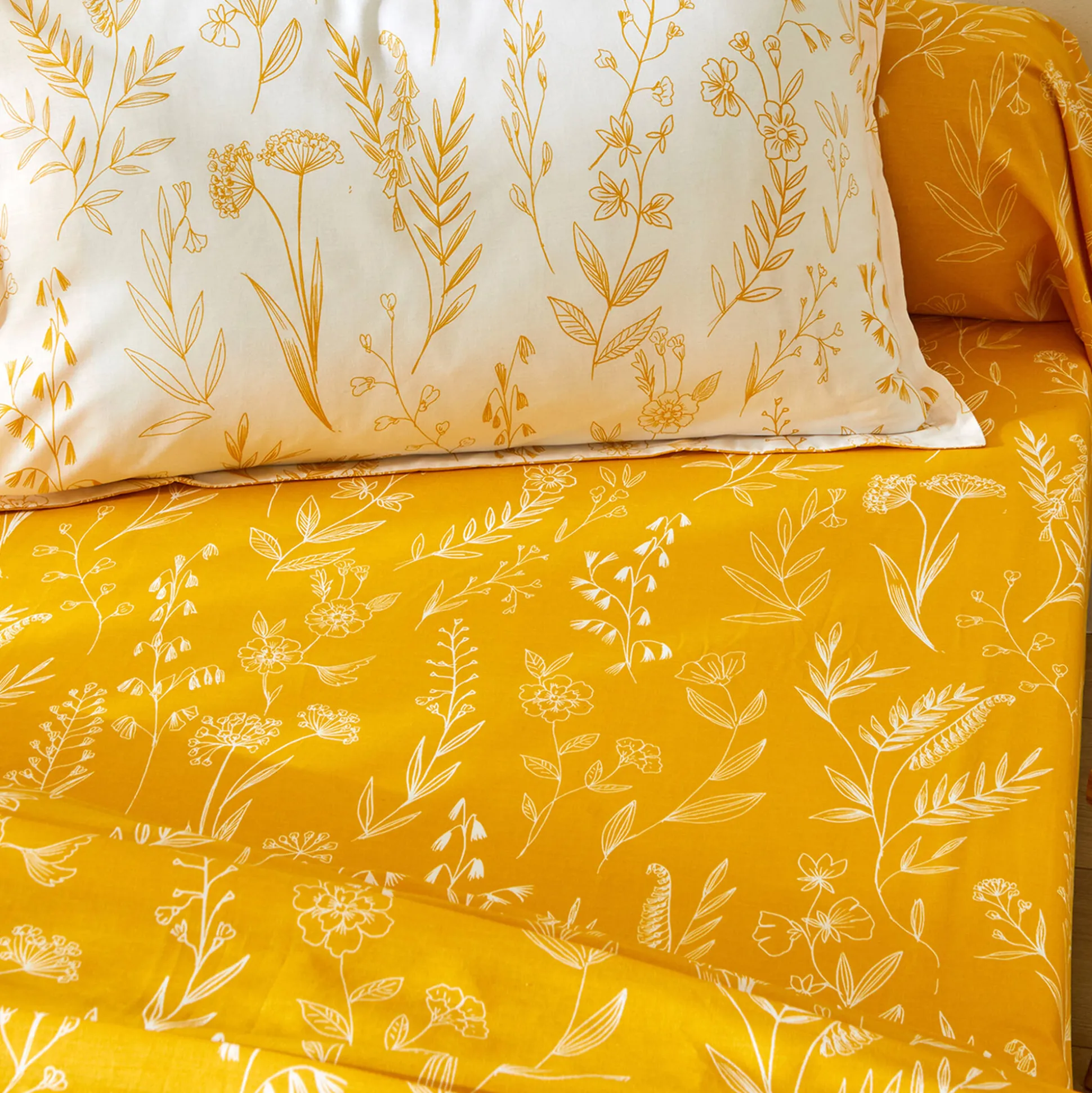 Bedlinnen Alessia in katoen met bloemenprint