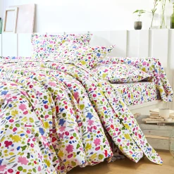 Bedlinnen Aquarelle in katoen met bloemenprint