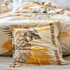 Bedlinnen Cayenne, in katoen met palmboomprint