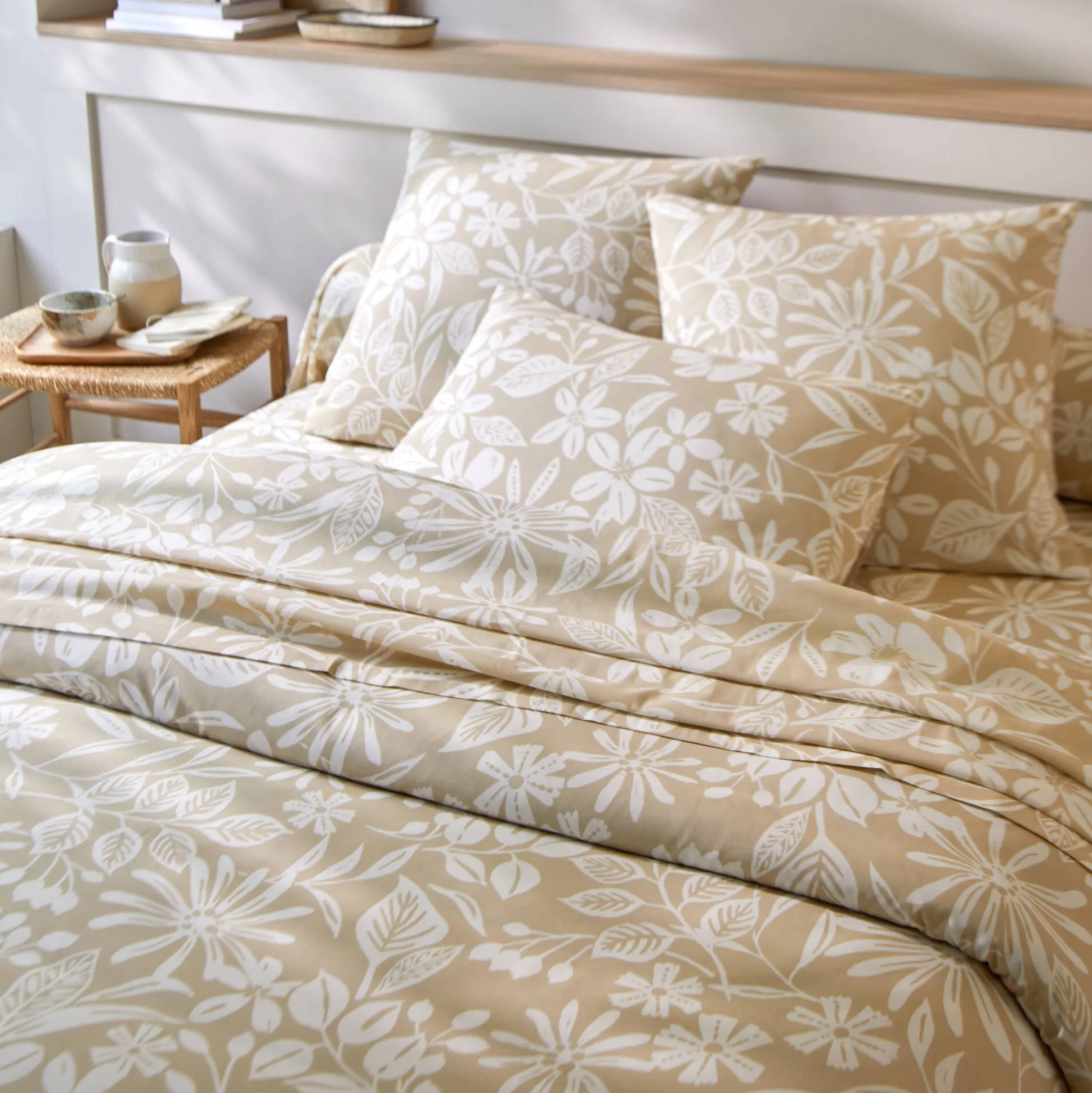 Bedlinnen Céline, in katoen met bloemenprint