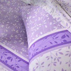 Bedlinnen Constance met bladerenprint, in katoen