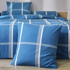 Bedlinnen César, in katoen met ruitjesprint