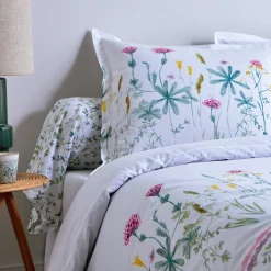 Bedlinnen Julie in katoen met plantenprint