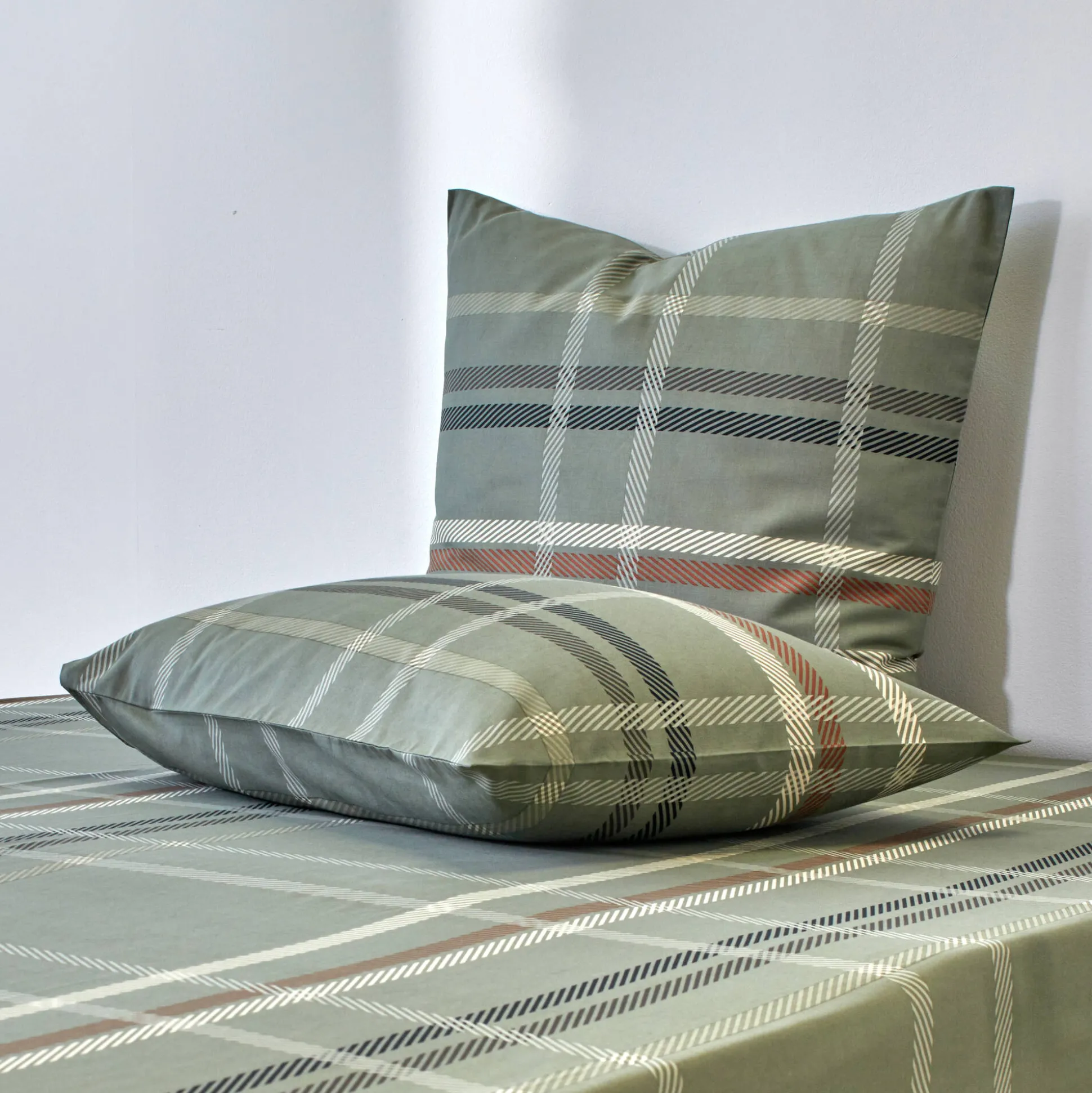 Bedlinnen Karl met ruitprint, in flanel