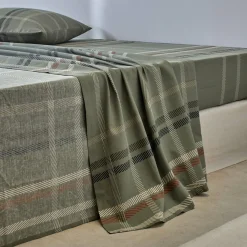 Bedlinnen Karl met ruitprint, in flanel
