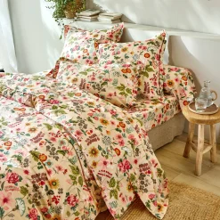 Bedlinnen Kelly in katoen met bloemenprint