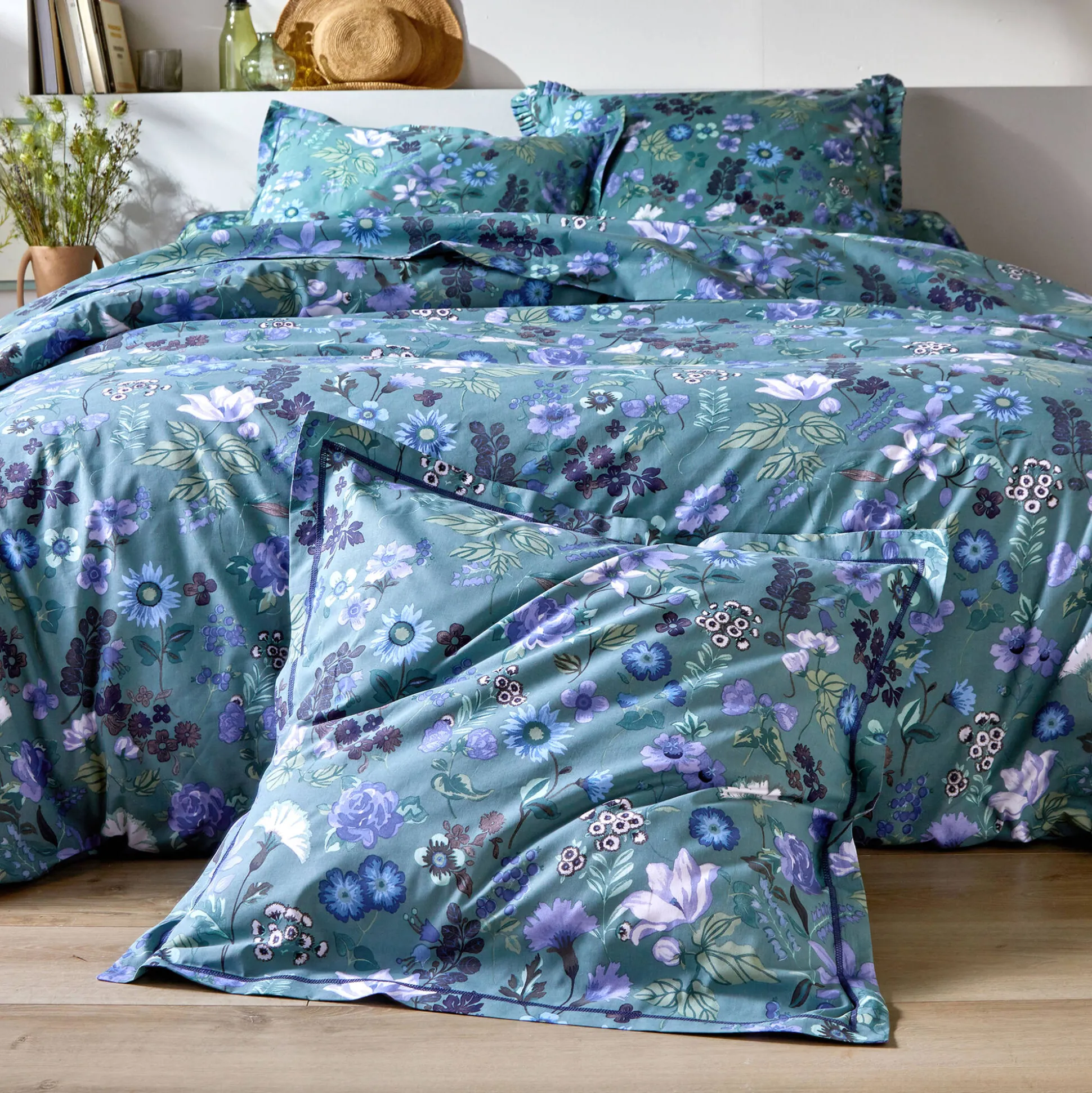 Bedlinnen Kelly in katoen met bloemenprint