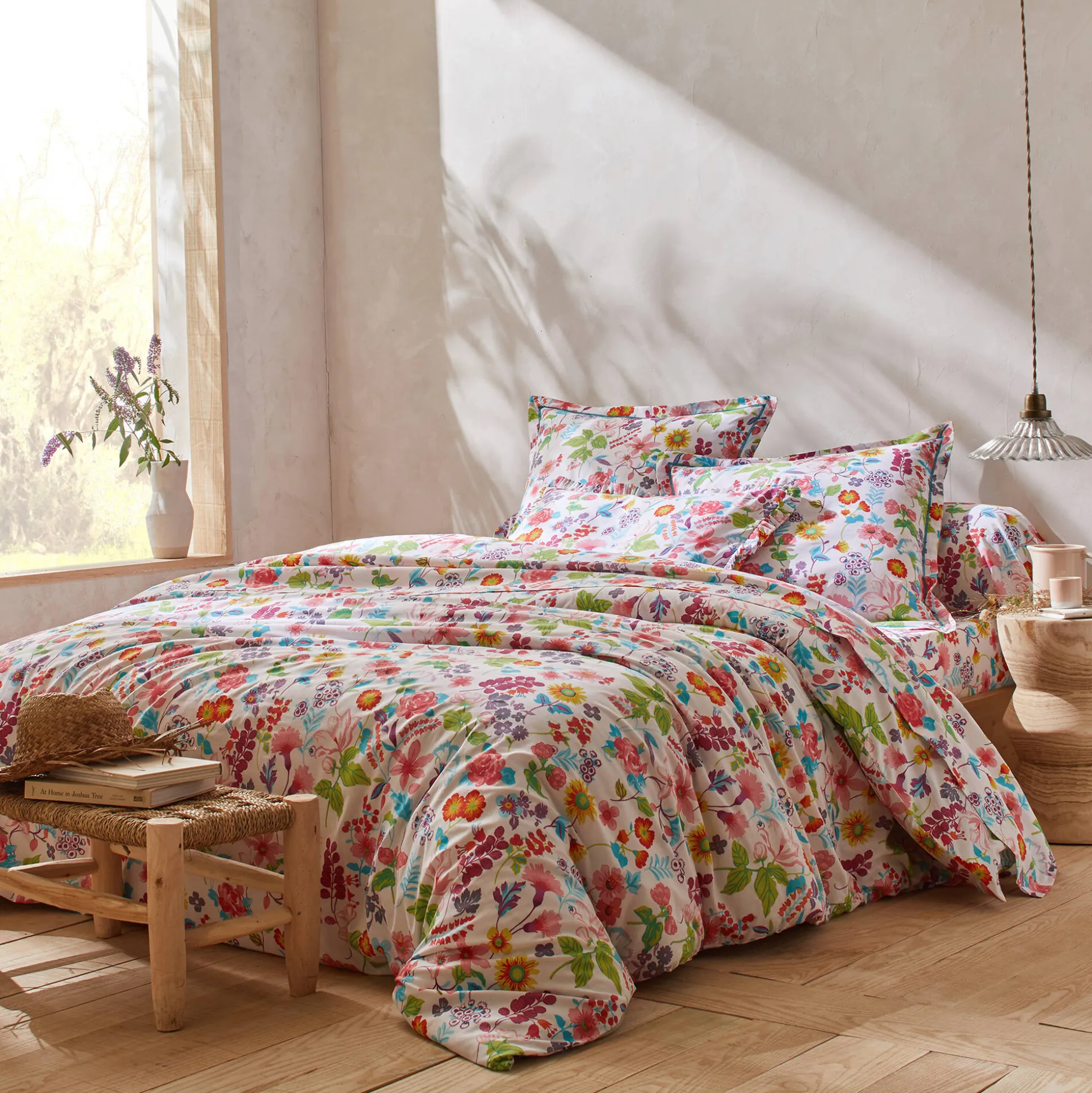 Bedlinnen Kelly in katoen met bloemenprint