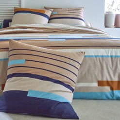 Bedlinnen Liam met geometrische print - in katoen