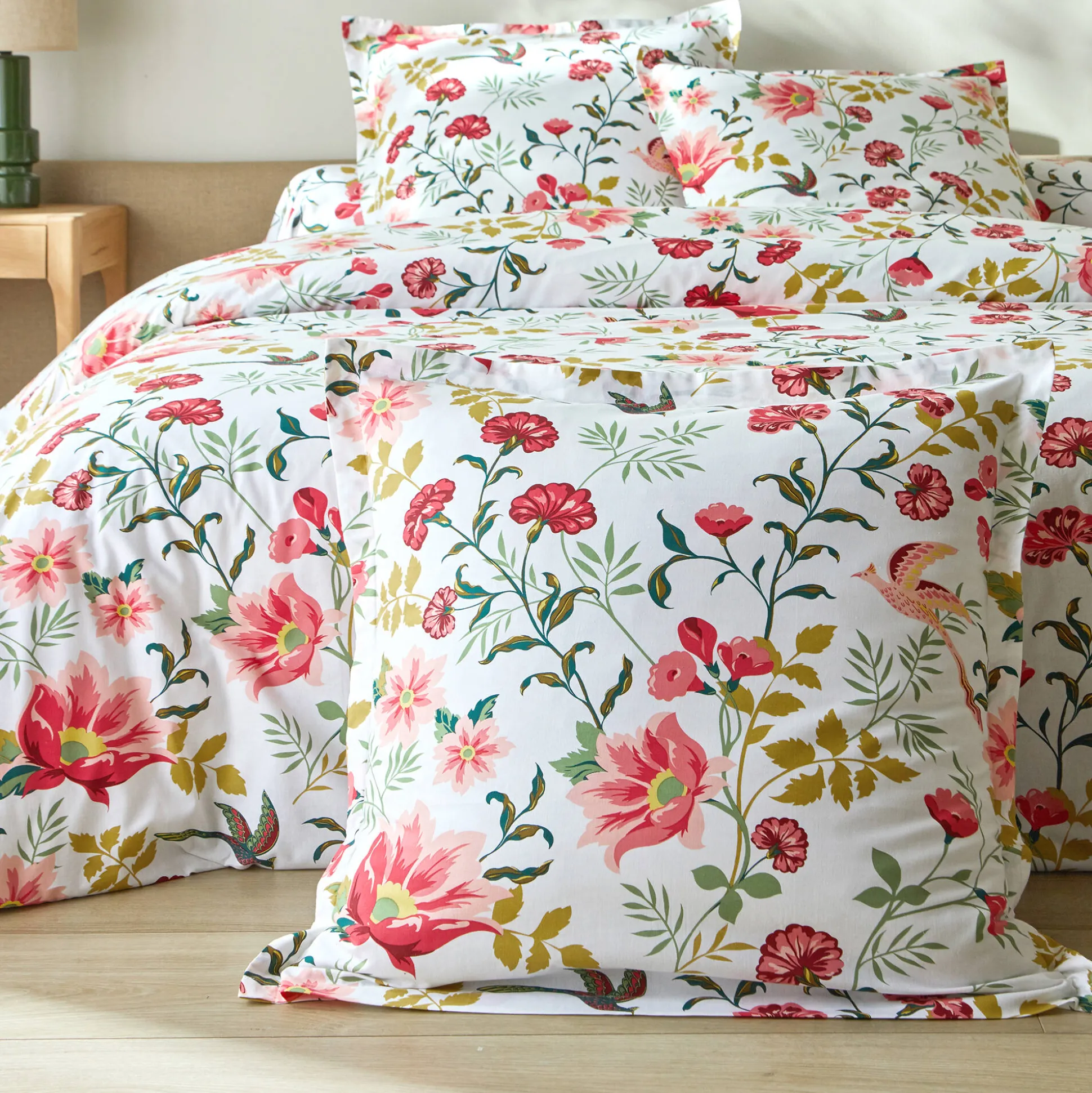 Bedlinnen Lola met bloemenprint - in katoen