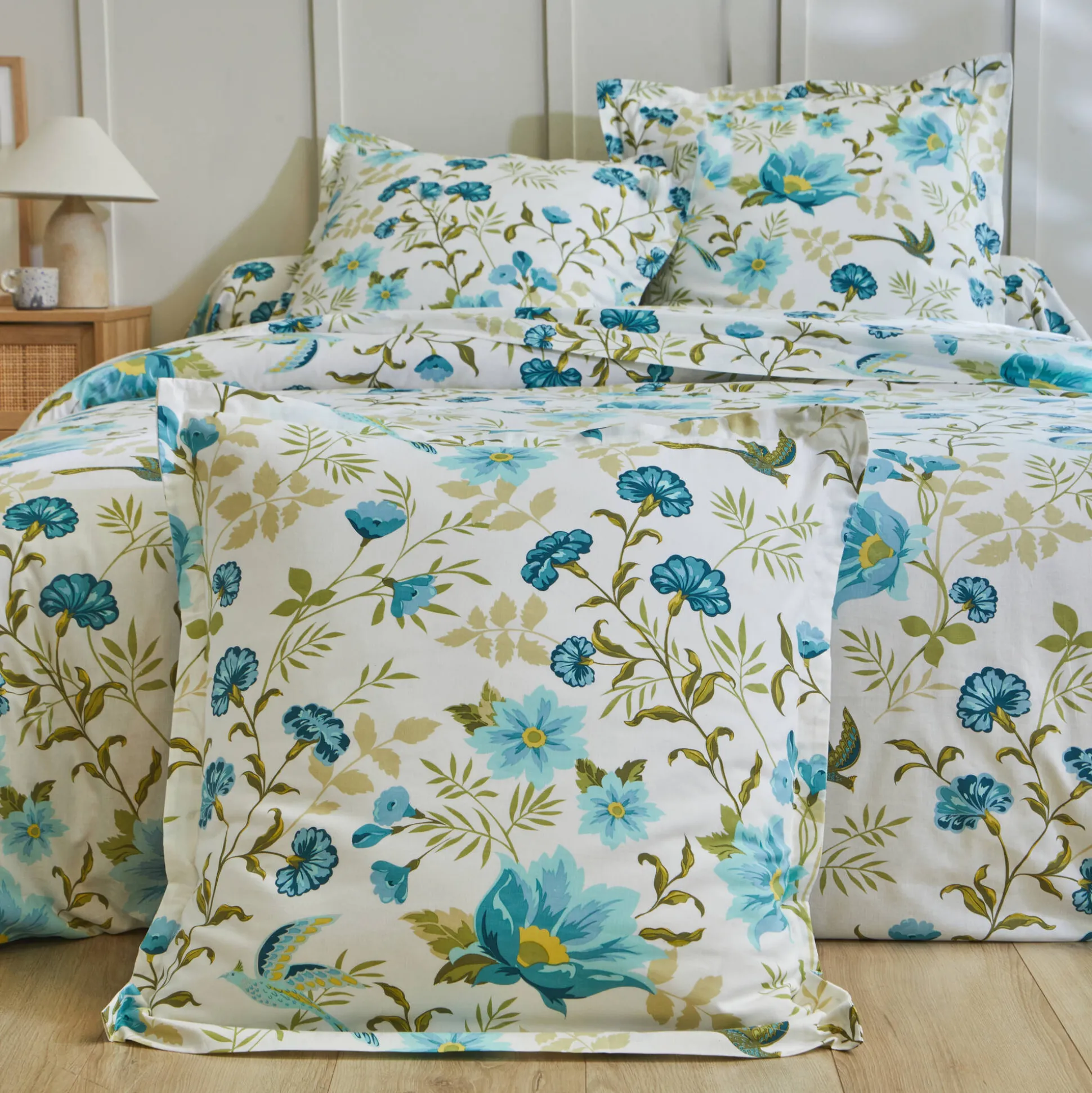 Bedlinnen Lola met bloemenprint - in katoen