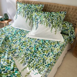 Bedlinnen Léonie, in katoen met plantenprint