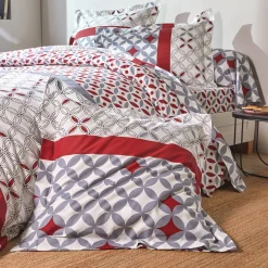 Bedlinnen Marlow, katoen met geometrische motieven