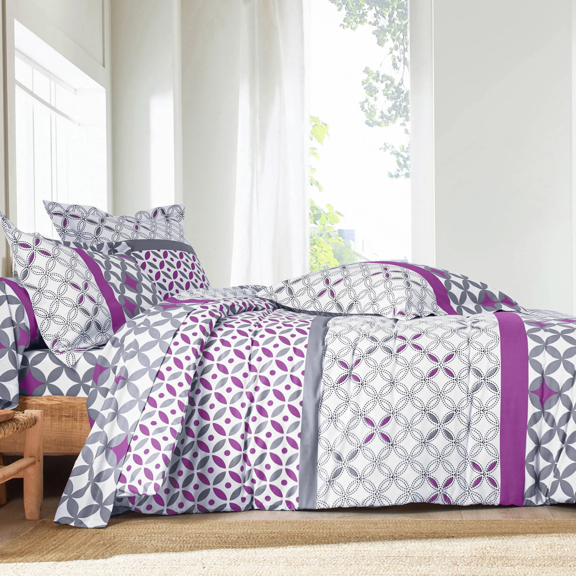 Bedlinnen Marlox in katoen met geometrische motieven