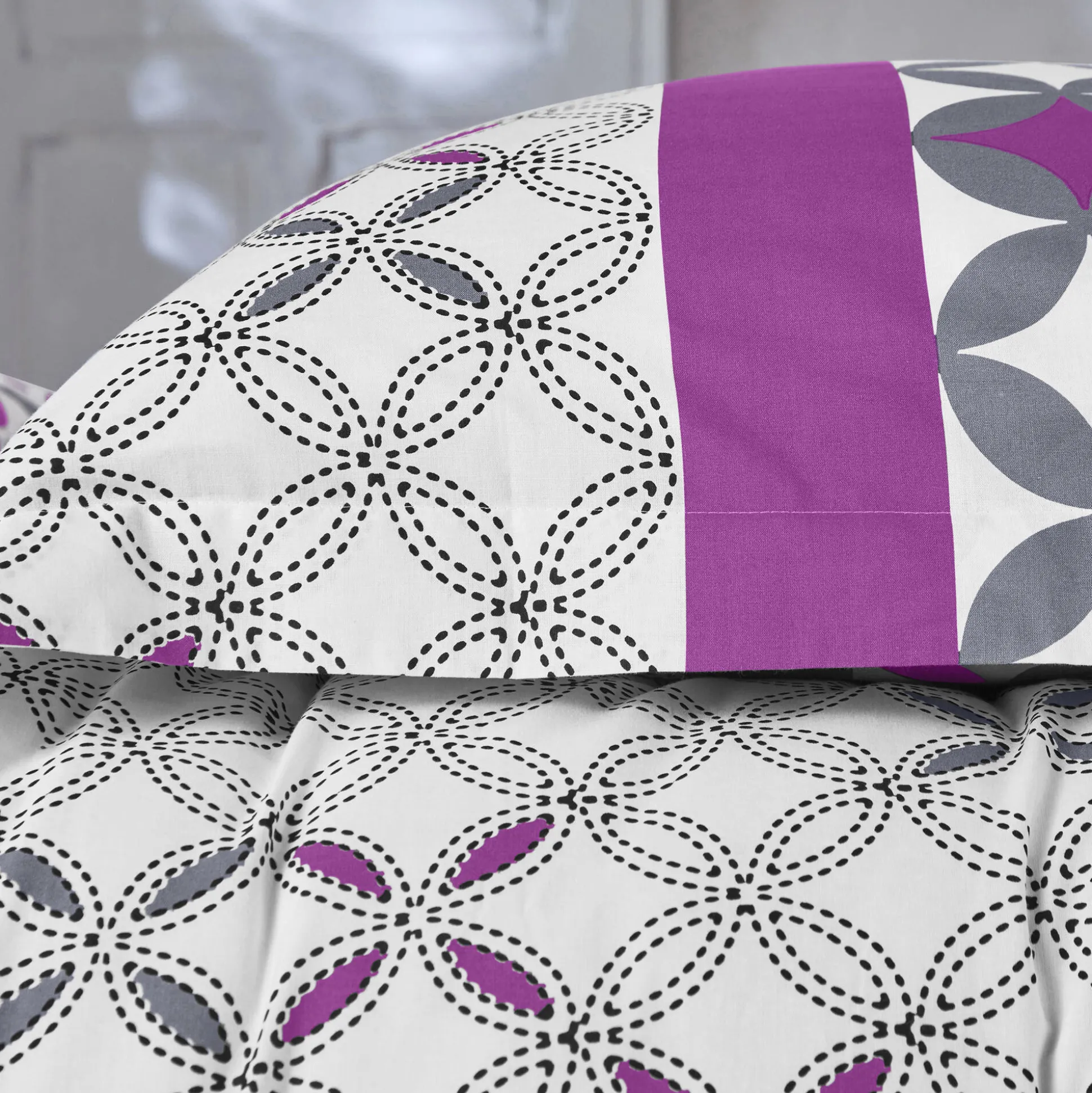 Bedlinnen Marlox in katoen met geometrische motieven