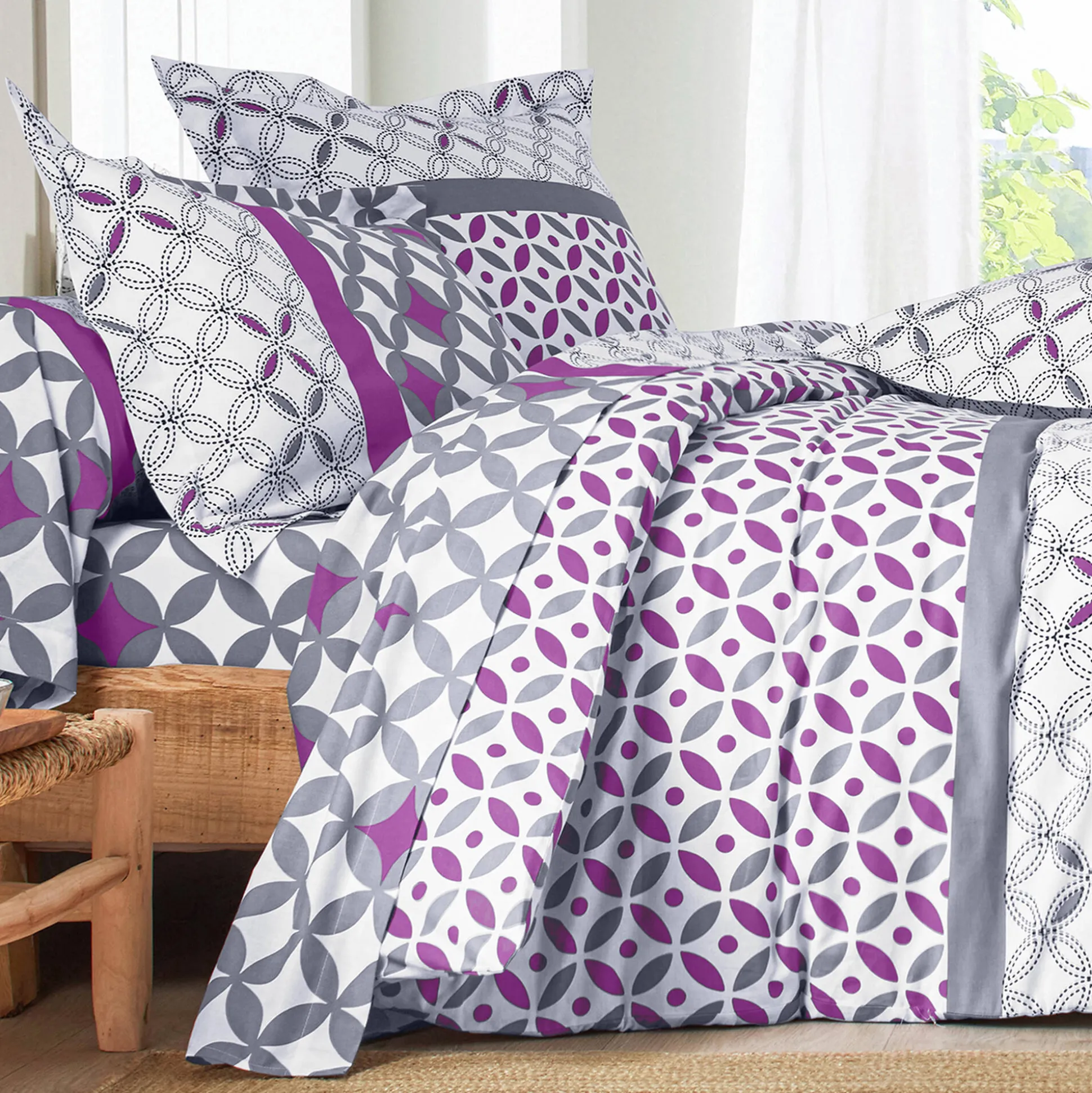 Bedlinnen Marlox in katoen met geometrische motieven
