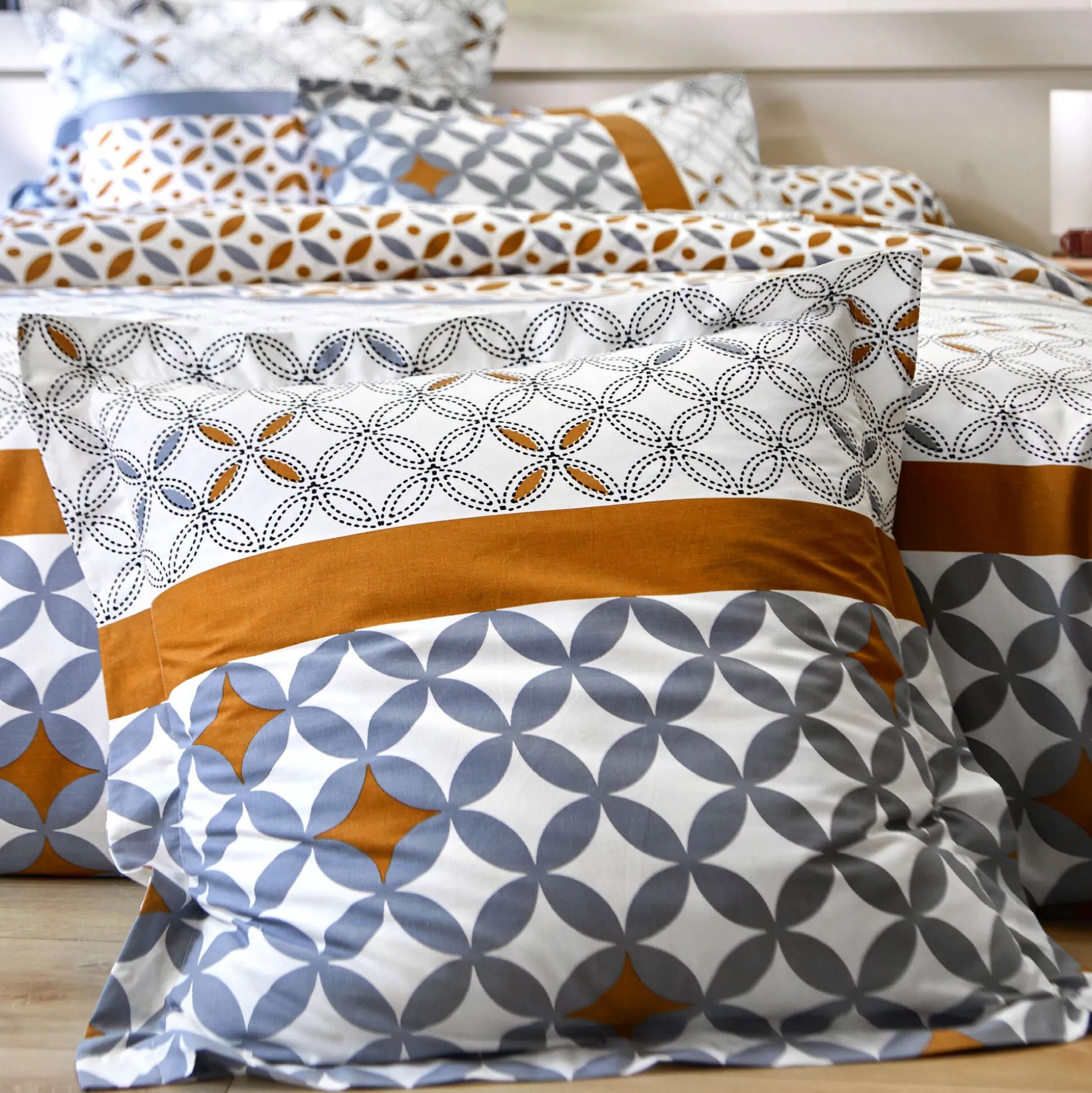 Bedlinnen Marlox in katoen met geometrische motieven