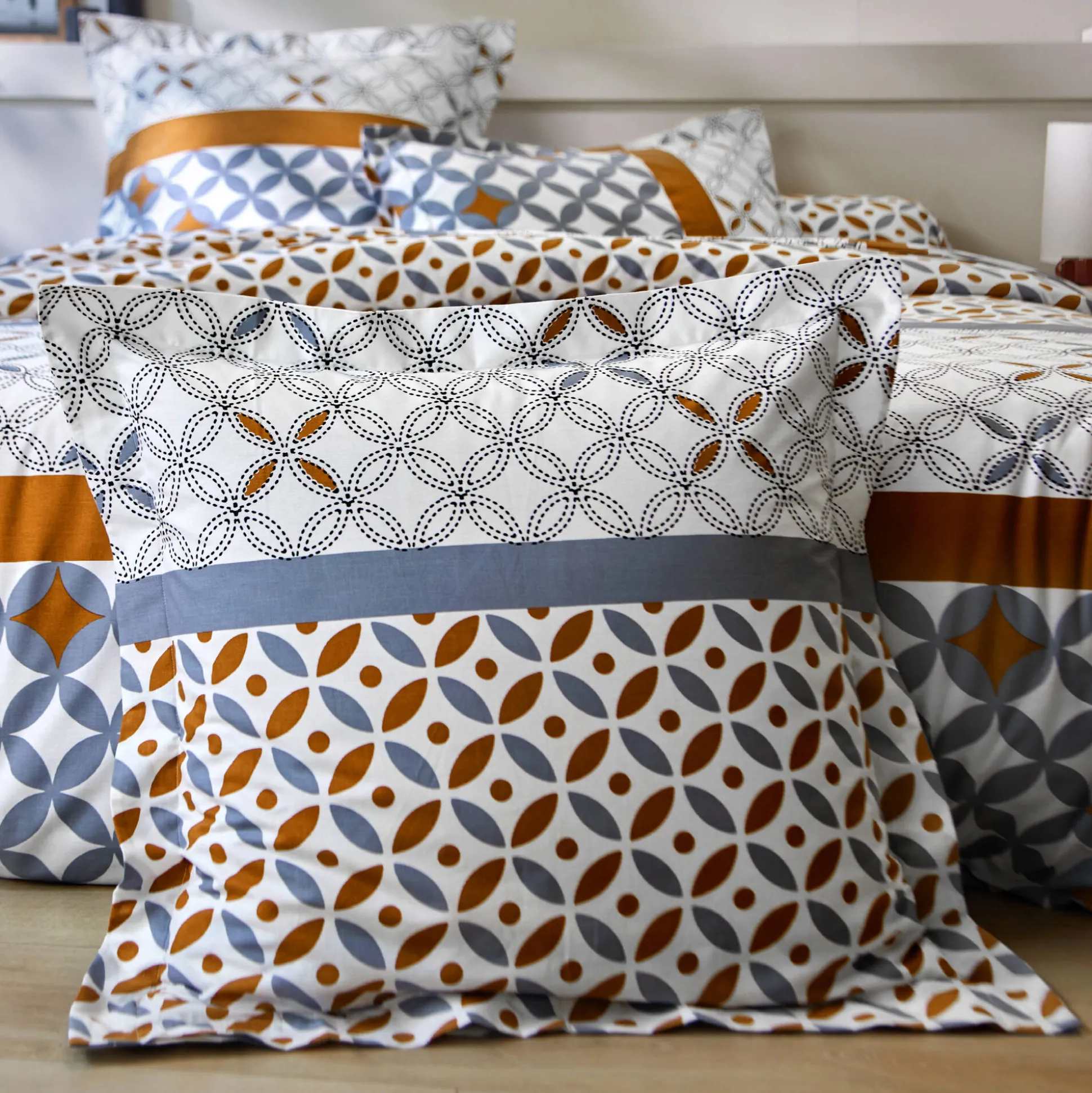 Bedlinnen Marlox in katoen met geometrische motieven