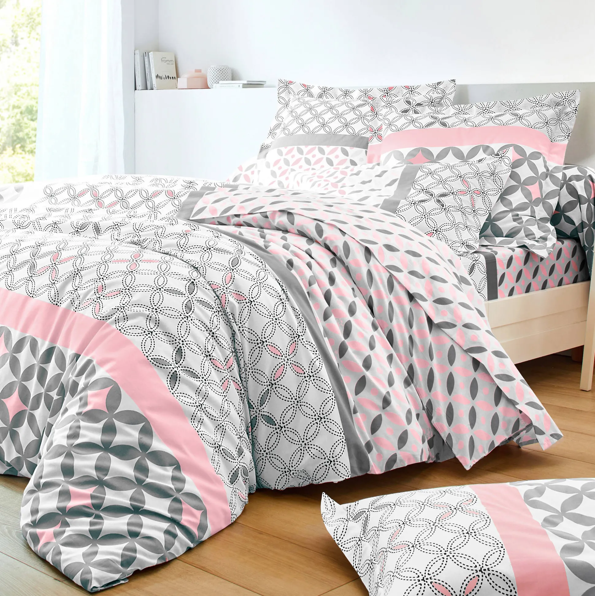 Bedlinnen Marlox in katoen met geometrische motieven