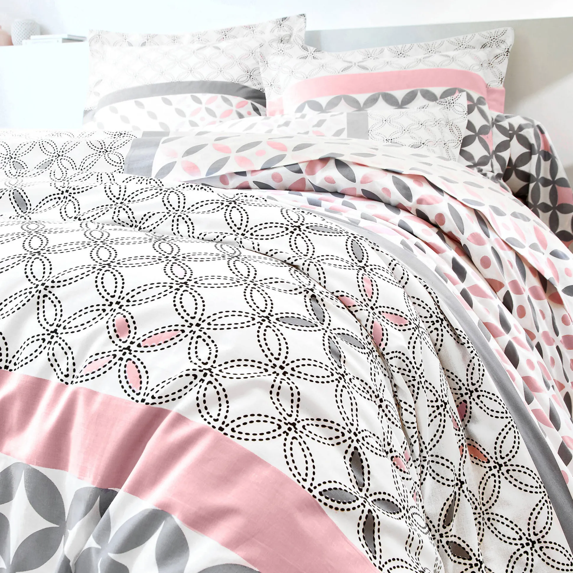 Bedlinnen Marlox in katoen met geometrische motieven
