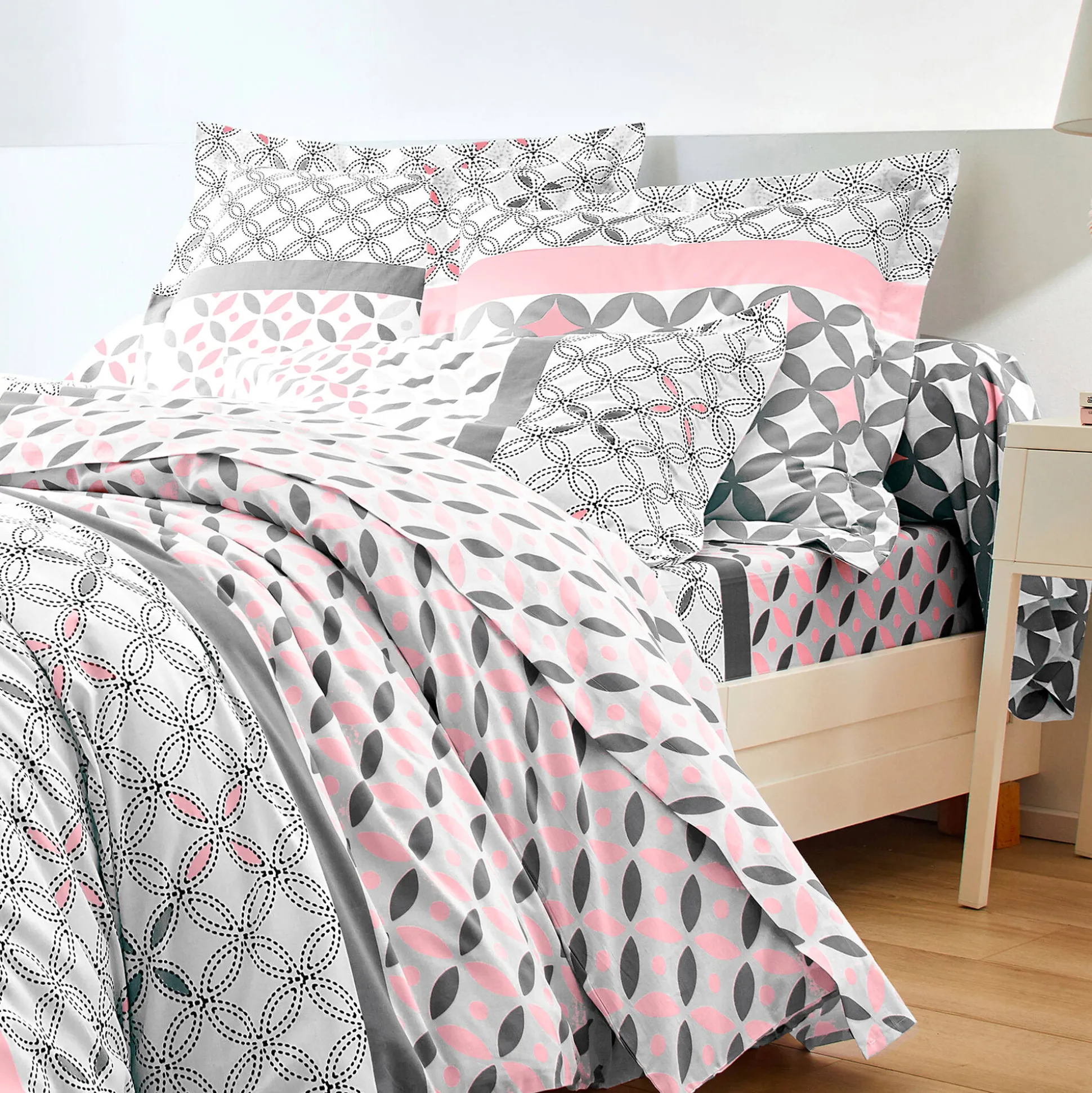 Bedlinnen Marlox in katoen met geometrische motieven
