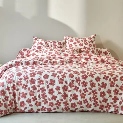 Bedlinnen Petunia in bedrukt flanel
