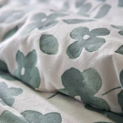 Bedlinnen Petunia in bedrukt flanel