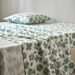 Bedlinnen Petunia in bedrukt flanel