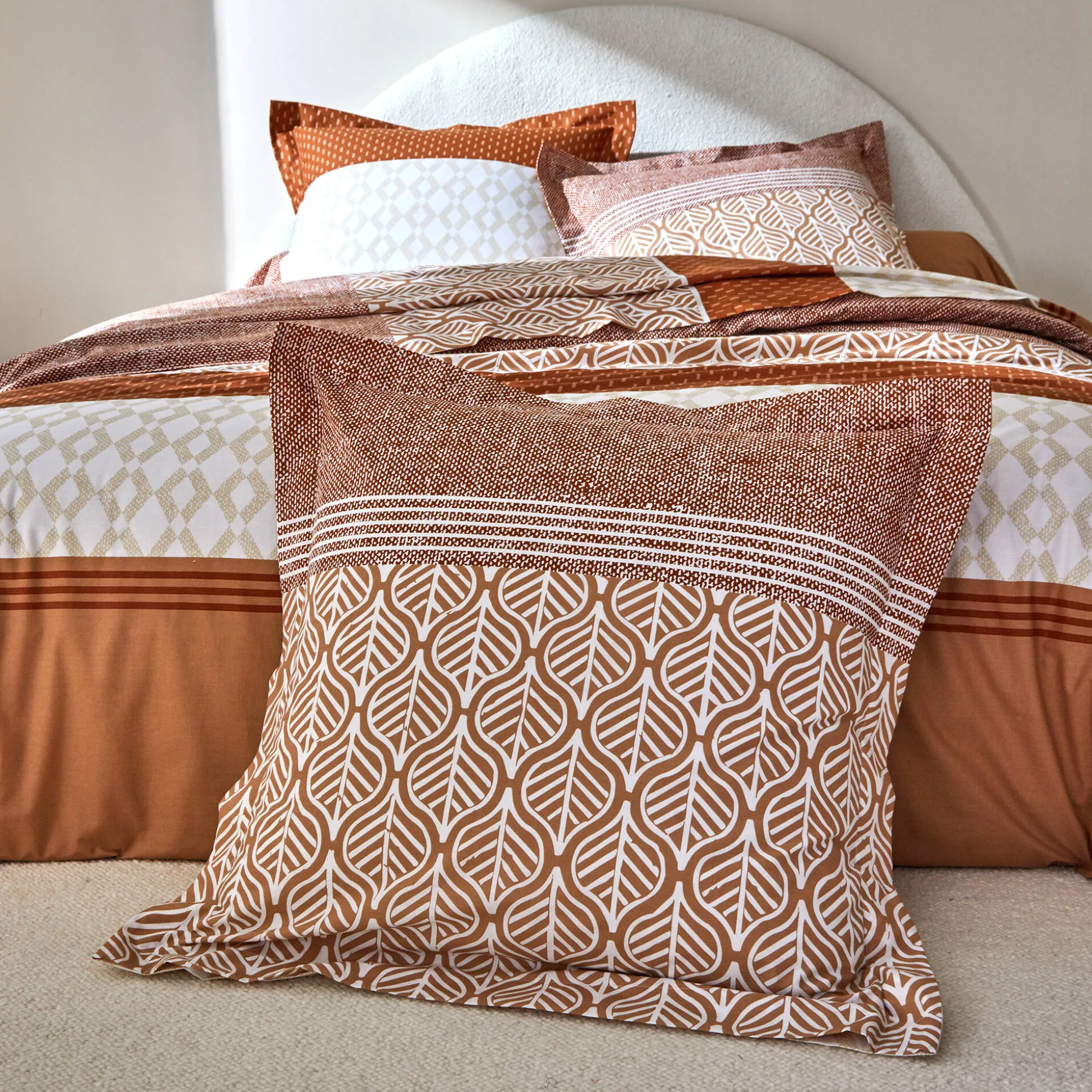 Bedlinnen Tommy in katoen met geometrische print