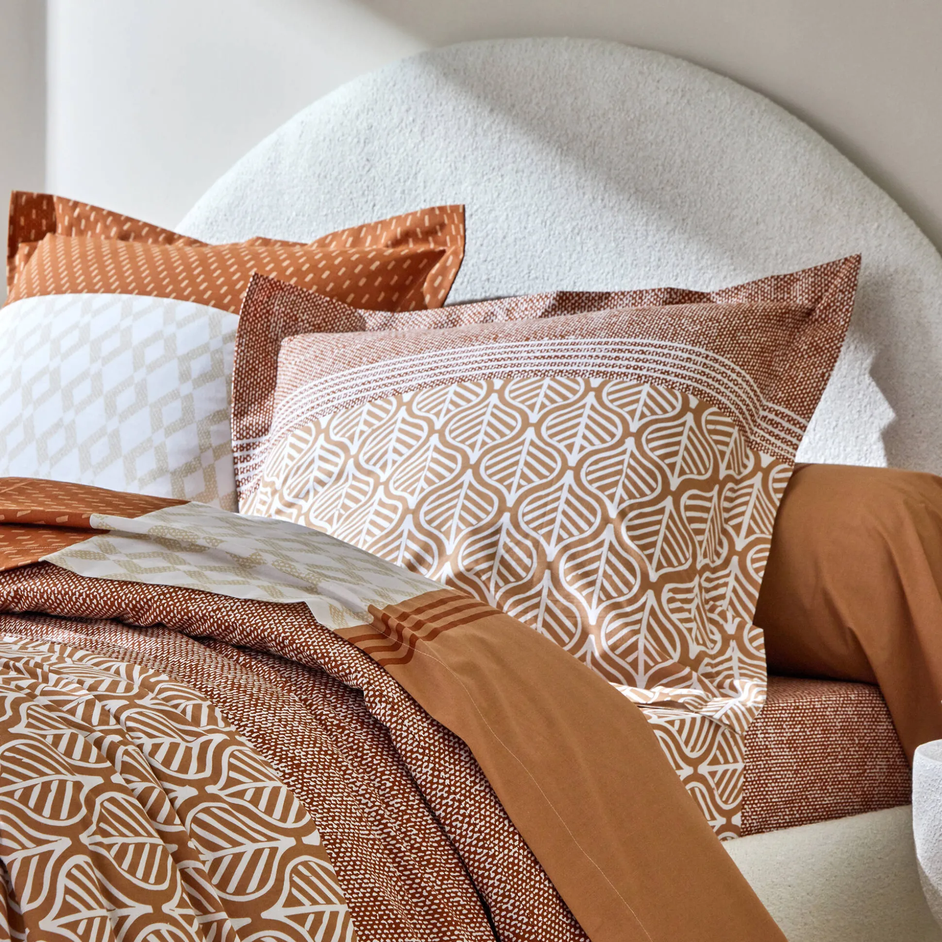 Bedlinnen Tommy in katoen met geometrische print