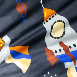 Bedlinnen voor kids, Galaxy met kattenprint, 1 persoon - katoen